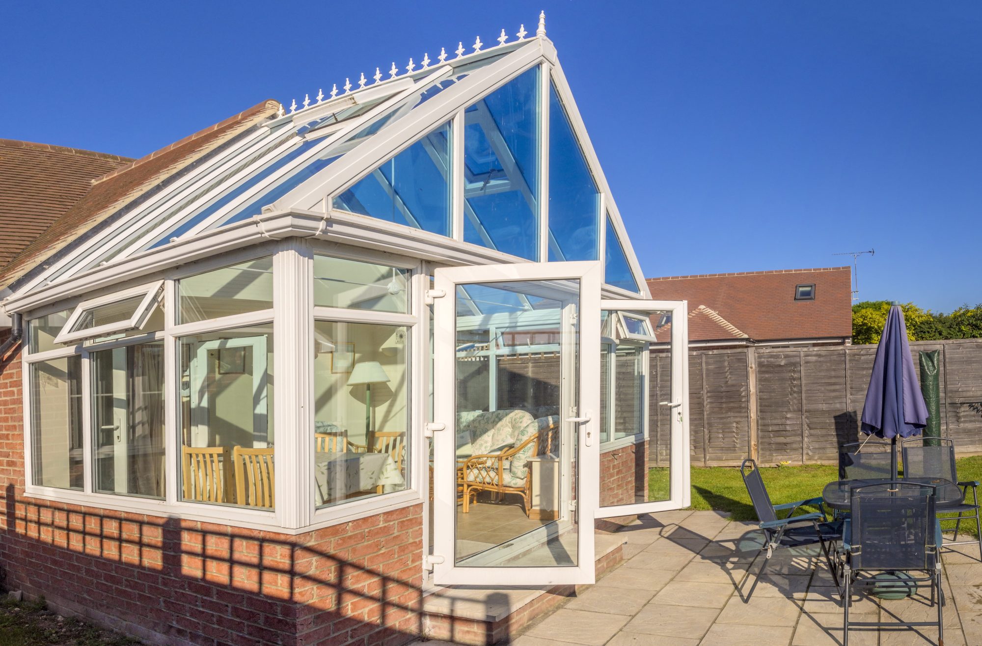 An image of a conservatory on a sunny day looking clean